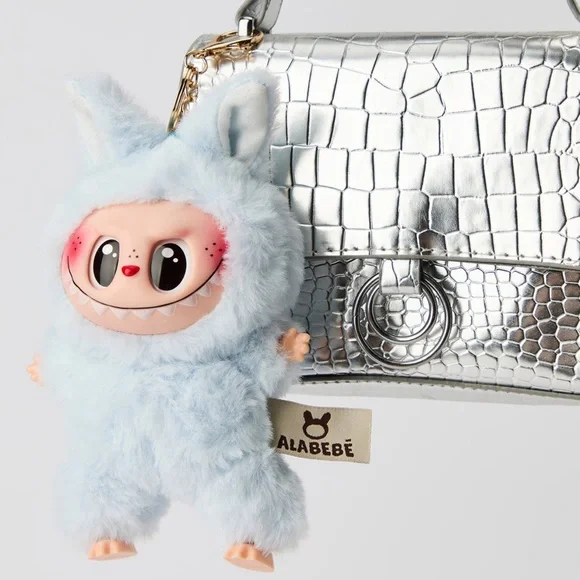 Labubu Inspired Faux Fur Keychain Set – Multiple Colours - Picture 6 of 16